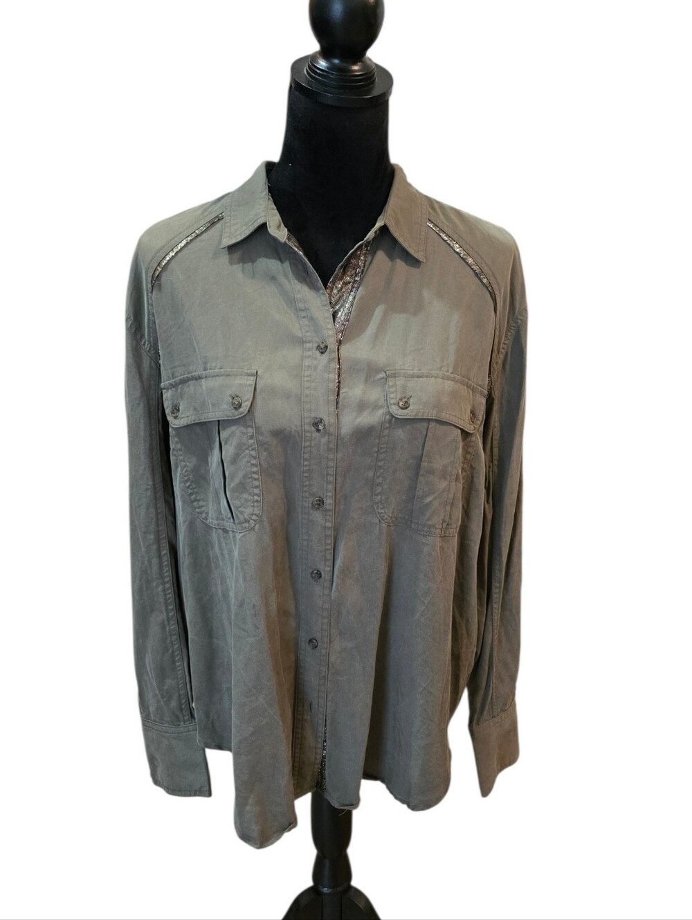 Free People Off Campus Button Down Blouse